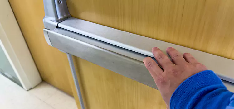 Installing a Push Bar on a Door San Bernardino